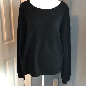 NM Neiman Marcus Cashmere ballet neck sweater